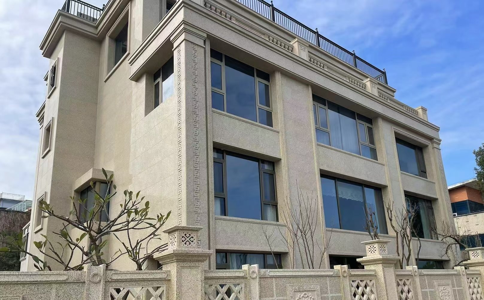 G682 granite villa cladding project